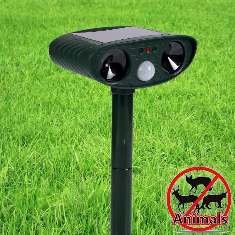 Répulsif animal à induction infrarouge ultrasonique à charge solaire